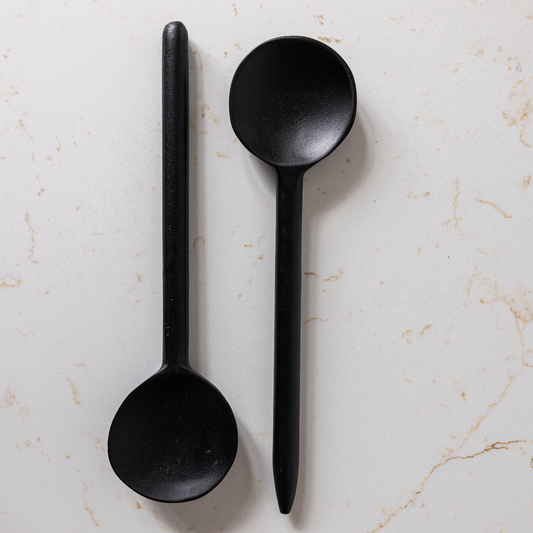Black Mango Wood Spoons Set | By Luxe B Co