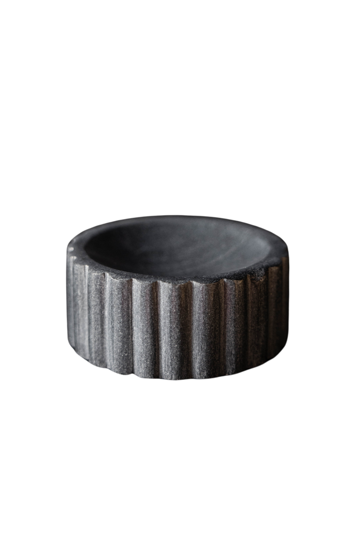 Black Marble Fluted Soap Dish - Luxe B Co