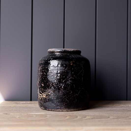 Black Ceramic Vase | By Luxe B Co.