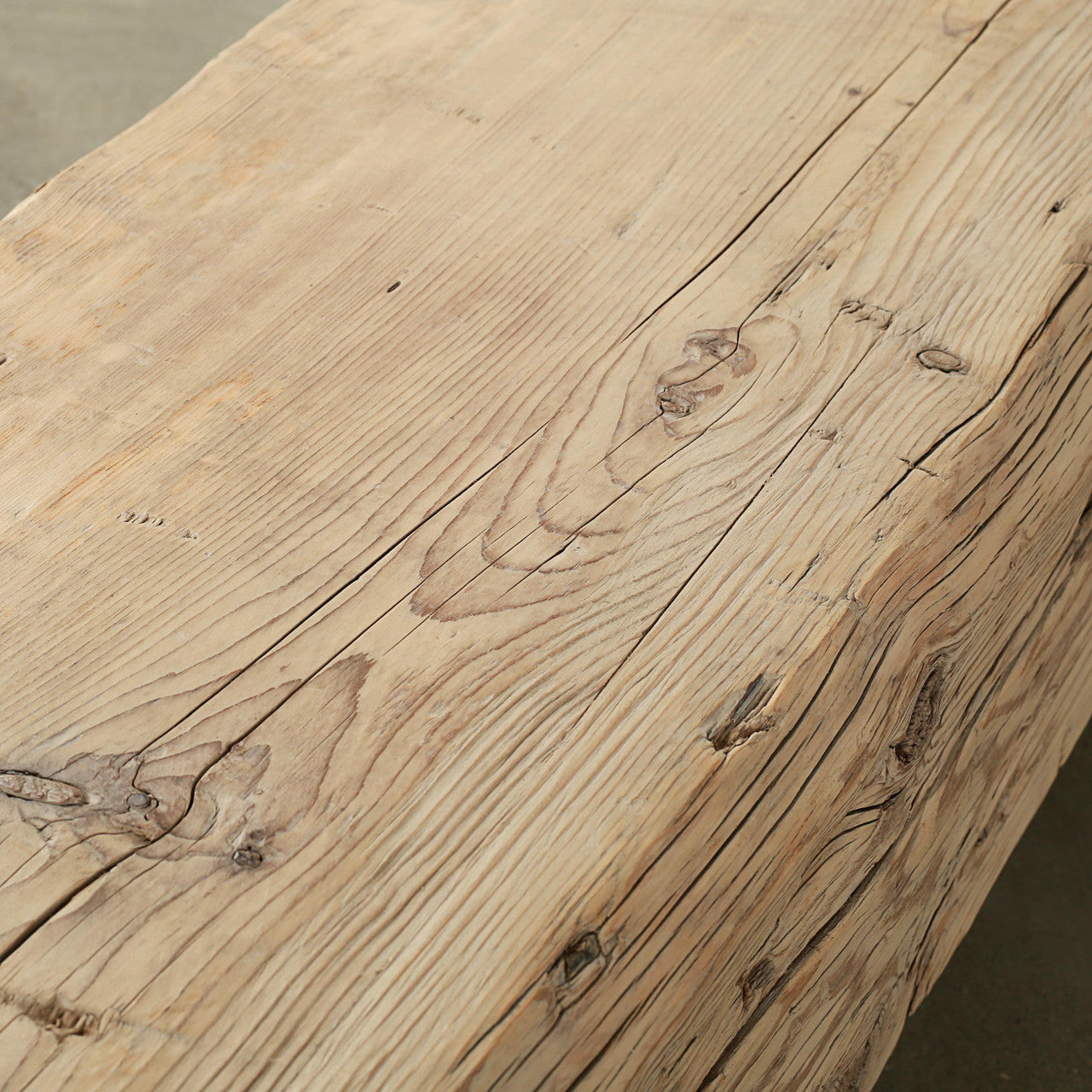 Block Beam Table With Metal Stand | By Luxe B Co.