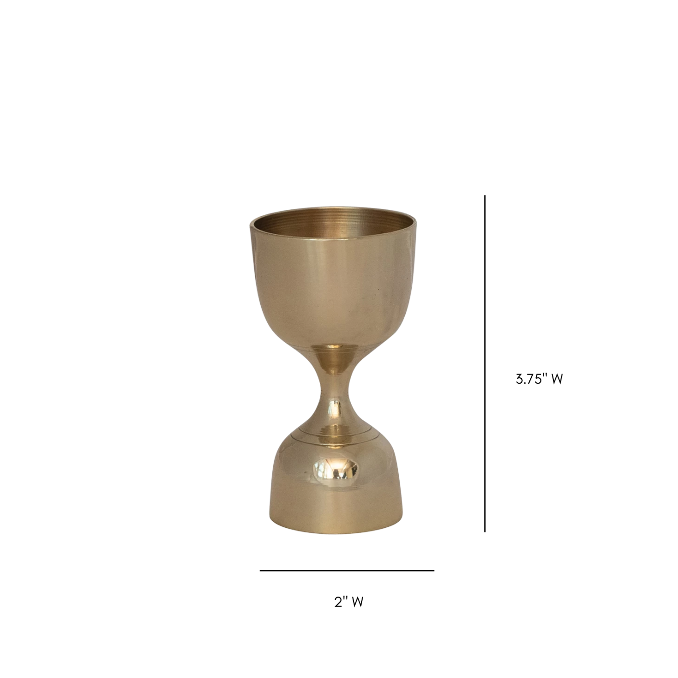Brass Double Sided Cocktail Jigger | By Luxe B Co.