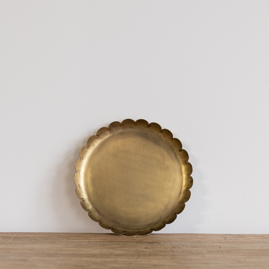Brass Scallop Tray | By Luxe B Co. 