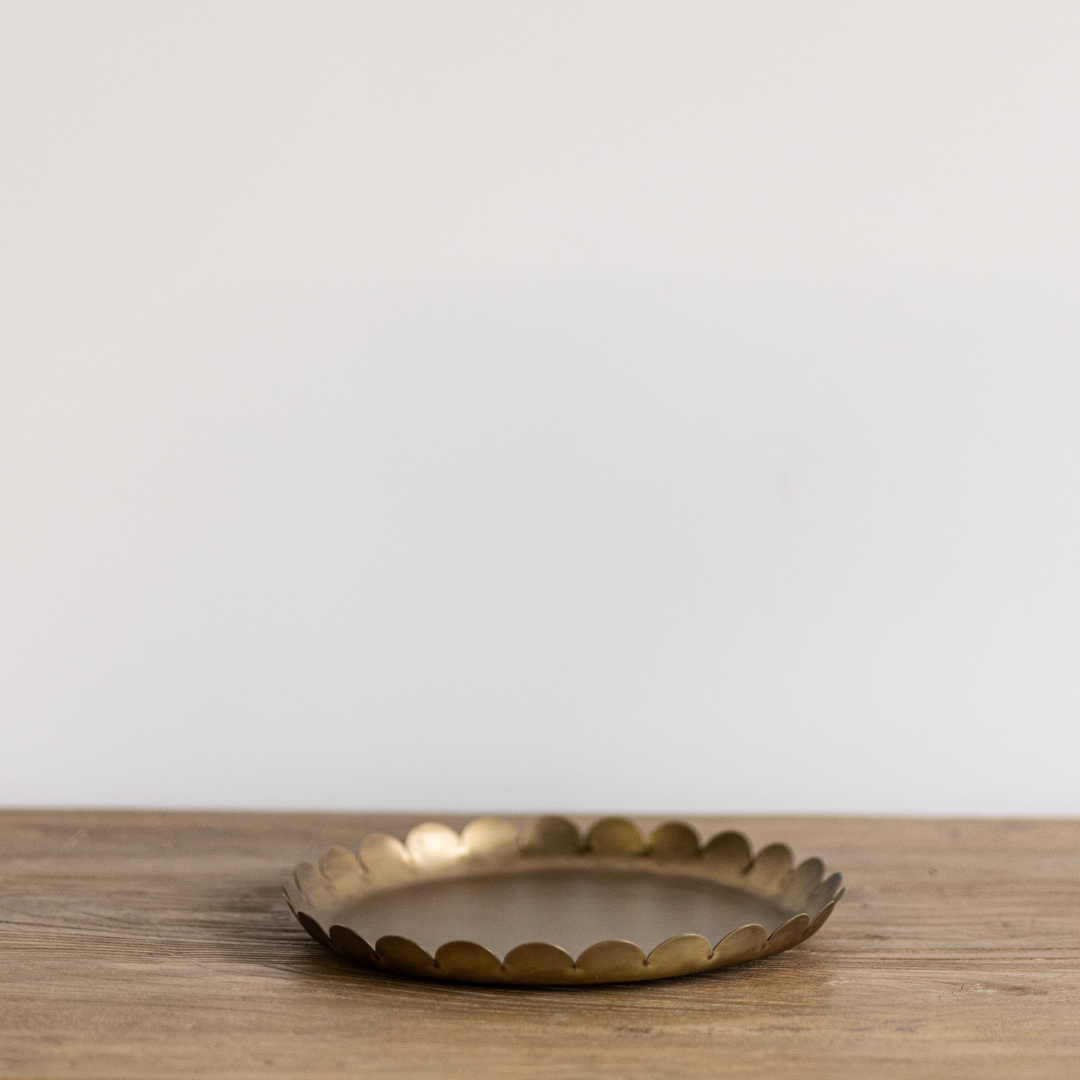 Brass Scallop Tray | By Luxe B Co. 