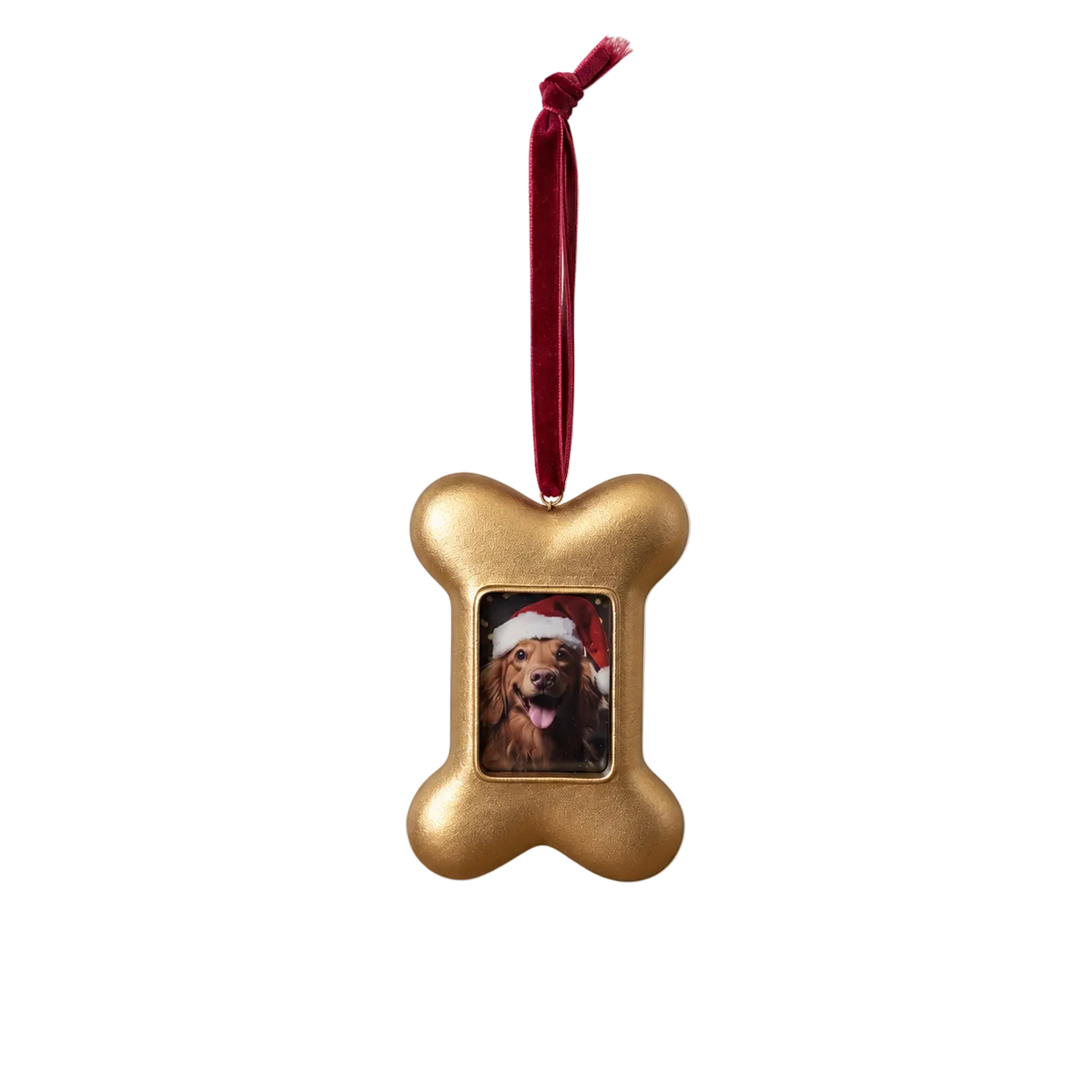Bronze Dog Bone Photo Frame Ornament By Luxe B Co. 