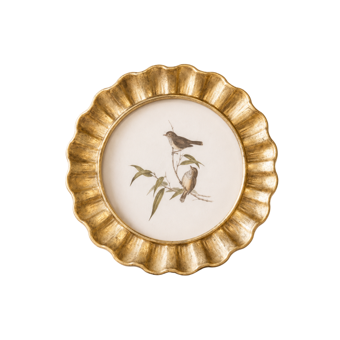 Bronze petal-shaped photo frame by PD HOME with intricate floral design, perfect for displaying cherished photos.