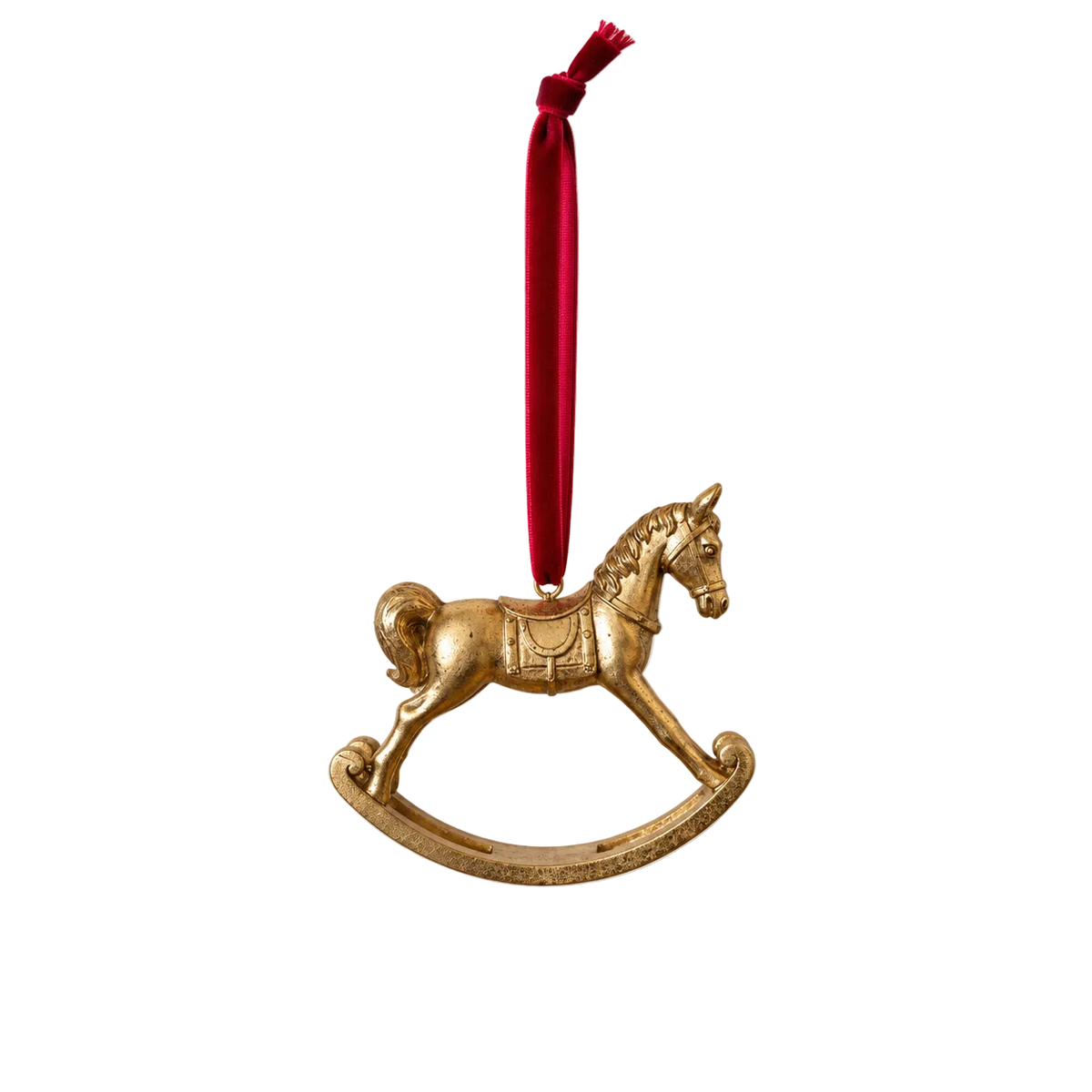 Bronze Rocking Horse Ornament By Luxe B Co. 