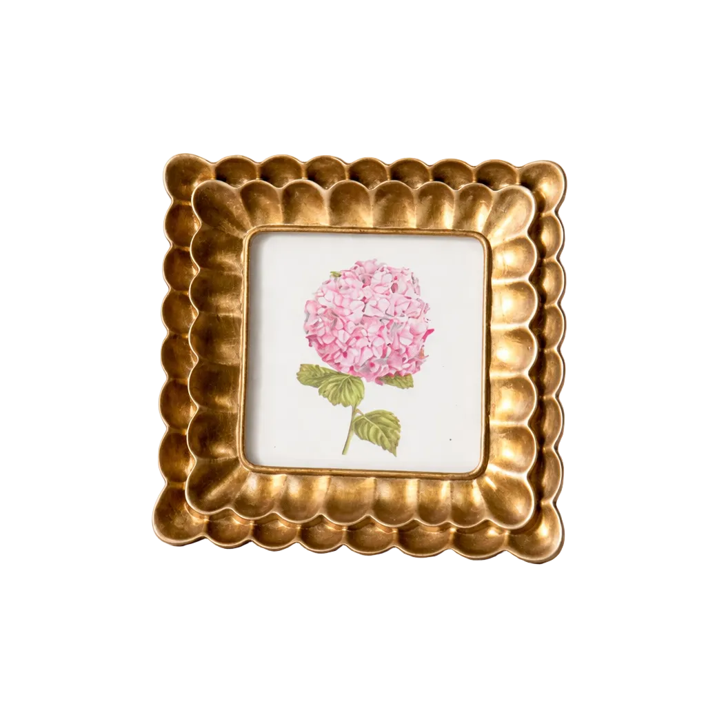 Bronze Square Scallop Photo Frame | By Luxe B Co.