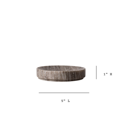 Brown Marble Soap Dish | By Luxe B Co.