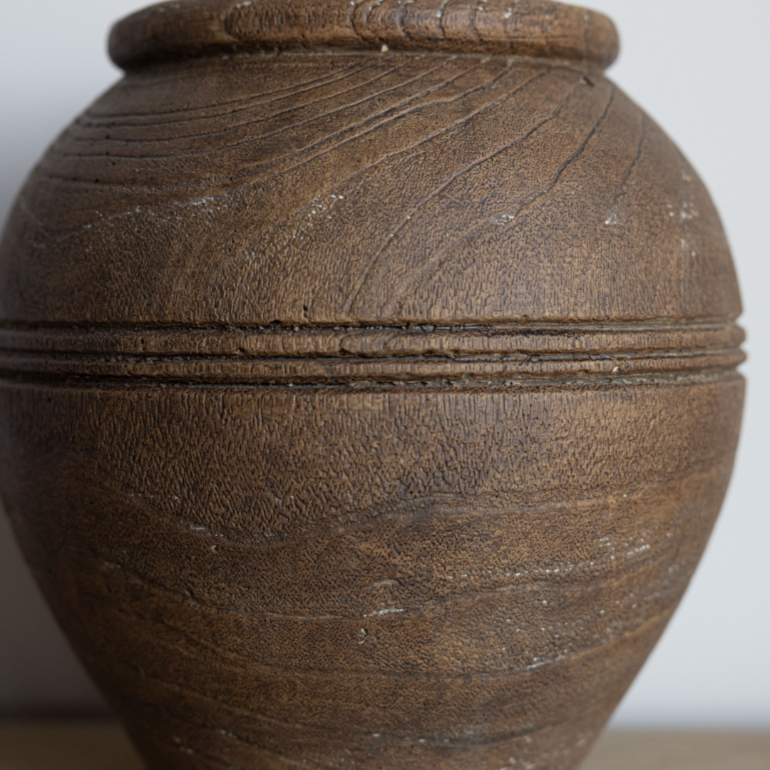 Brown Cement Line Vase | By Luxe B Co.