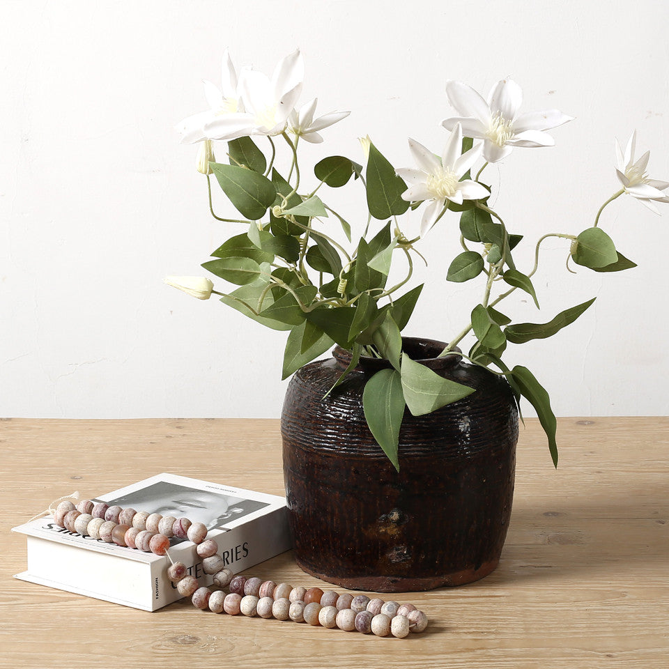 Brown Glaz Vintage Pot | By Luxe B Co.