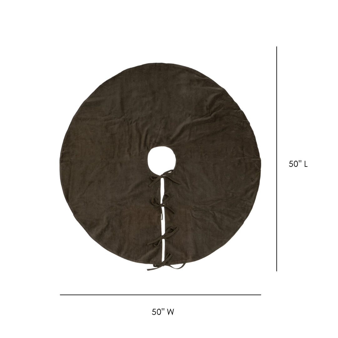  Brown Velvet Tree Skirt | By Luxe B Co 