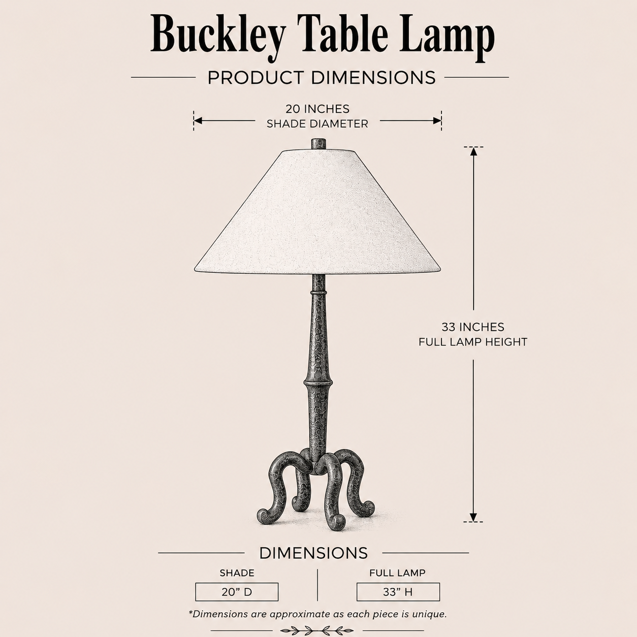 Buckley Table Lamp By Luxe B Co. 