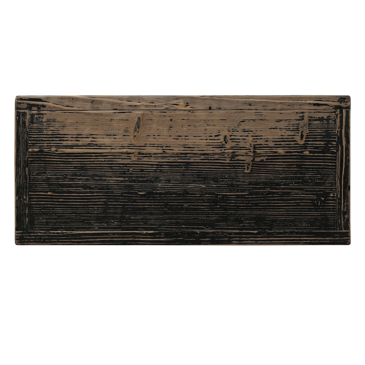 Calabasas Elm Wood Console Table Grand Black Wash | By Luxe B Co.