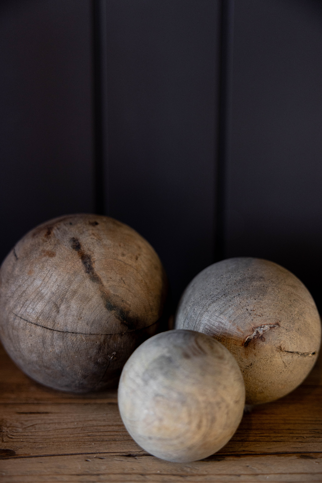 Carrick Natural Wood Spheres | By Luxe B Co.