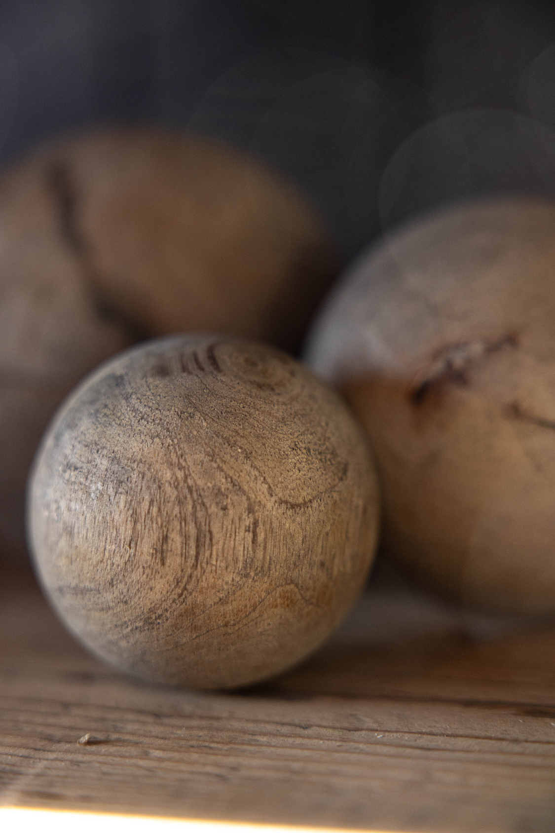 Carrick Natural Wood Spheres | By Luxe B Co.