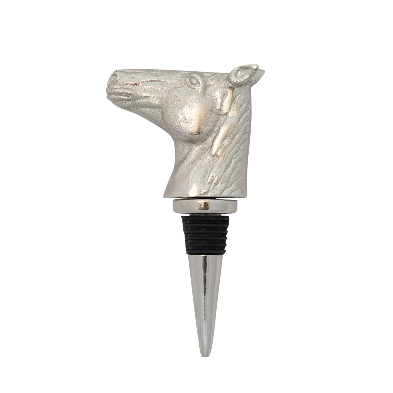 Cast Aluminum Horse Head Bottle Stopper | By Luxe B Co.