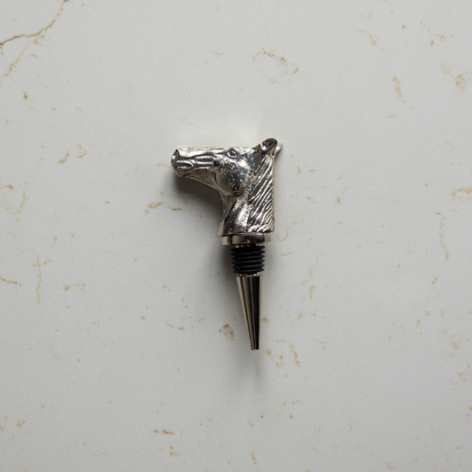 Cast Aluminum Horse Head Bottle Stopper | By Luxe B Co.