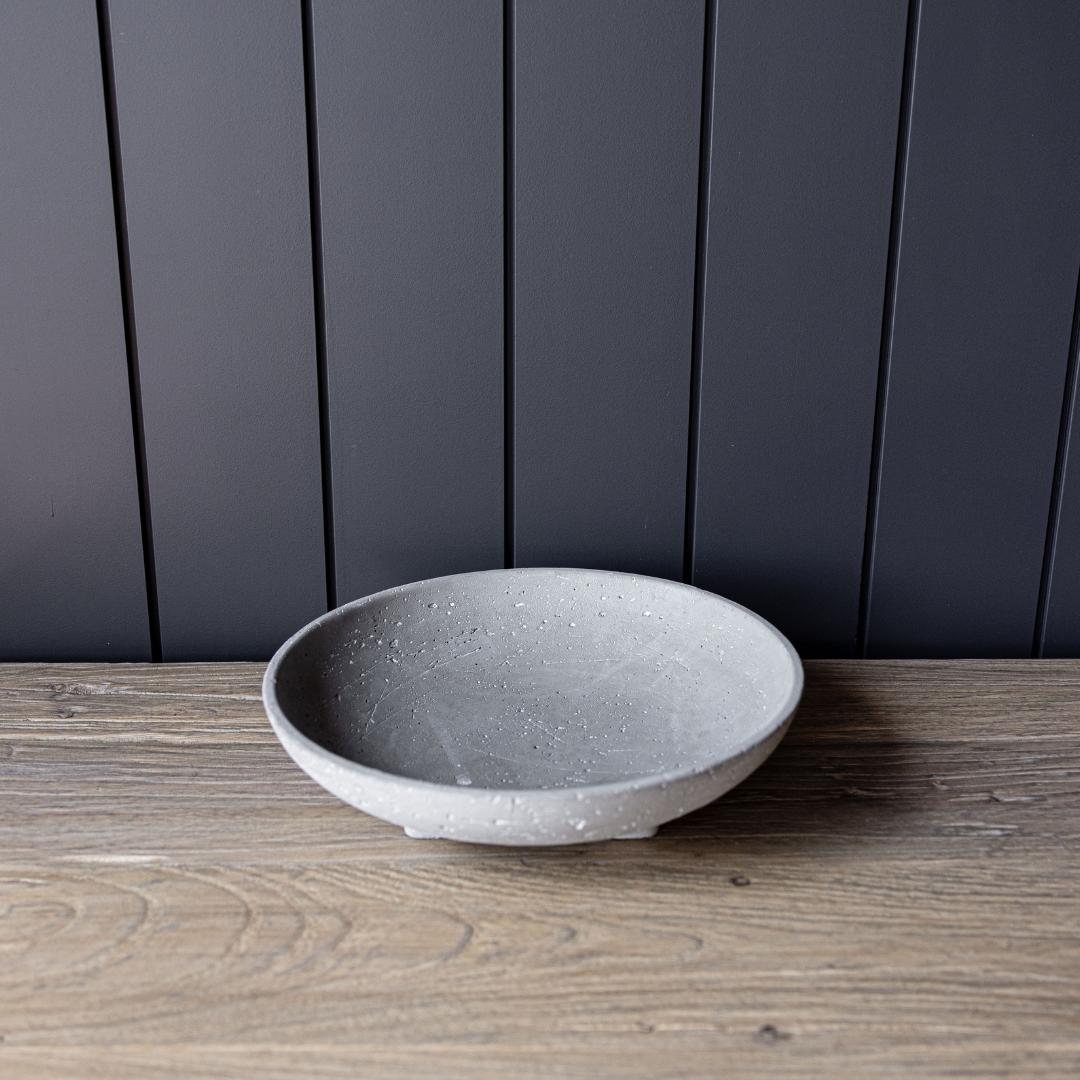 Cement Footed Bowl | By Luxe B Co.
