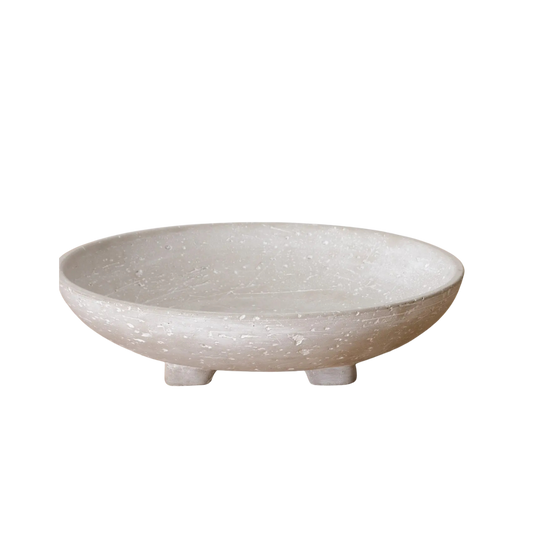 Cement Footed Bowl | By Luxe B Co.