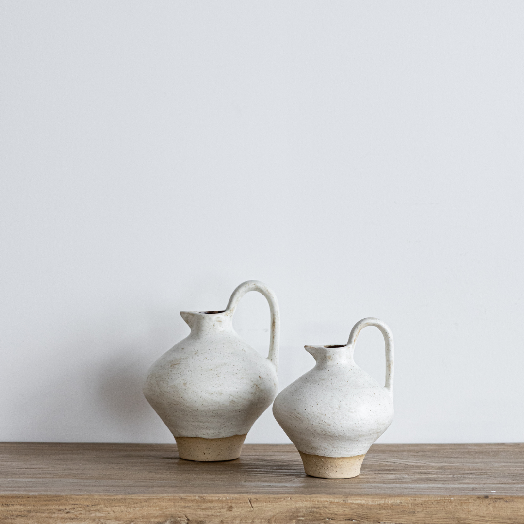 Ceramic Earthy Umbria Pitcher | By Luxe B Co. 