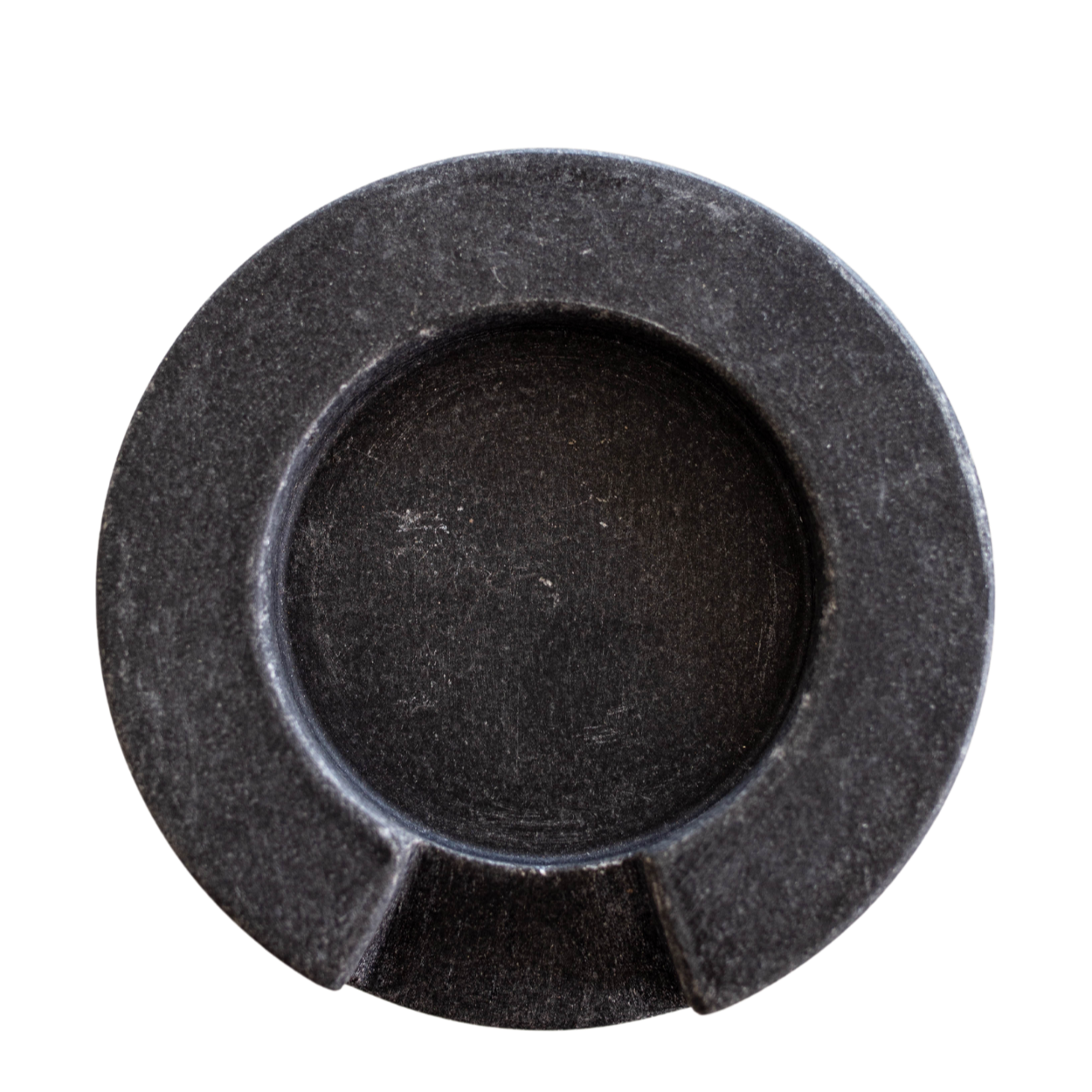 Charcoal Marble Round Spoon Rest | By Luxe B Co. 