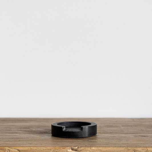 Charcoal Marble Round Spoon Rest | By Luxe B Co. 