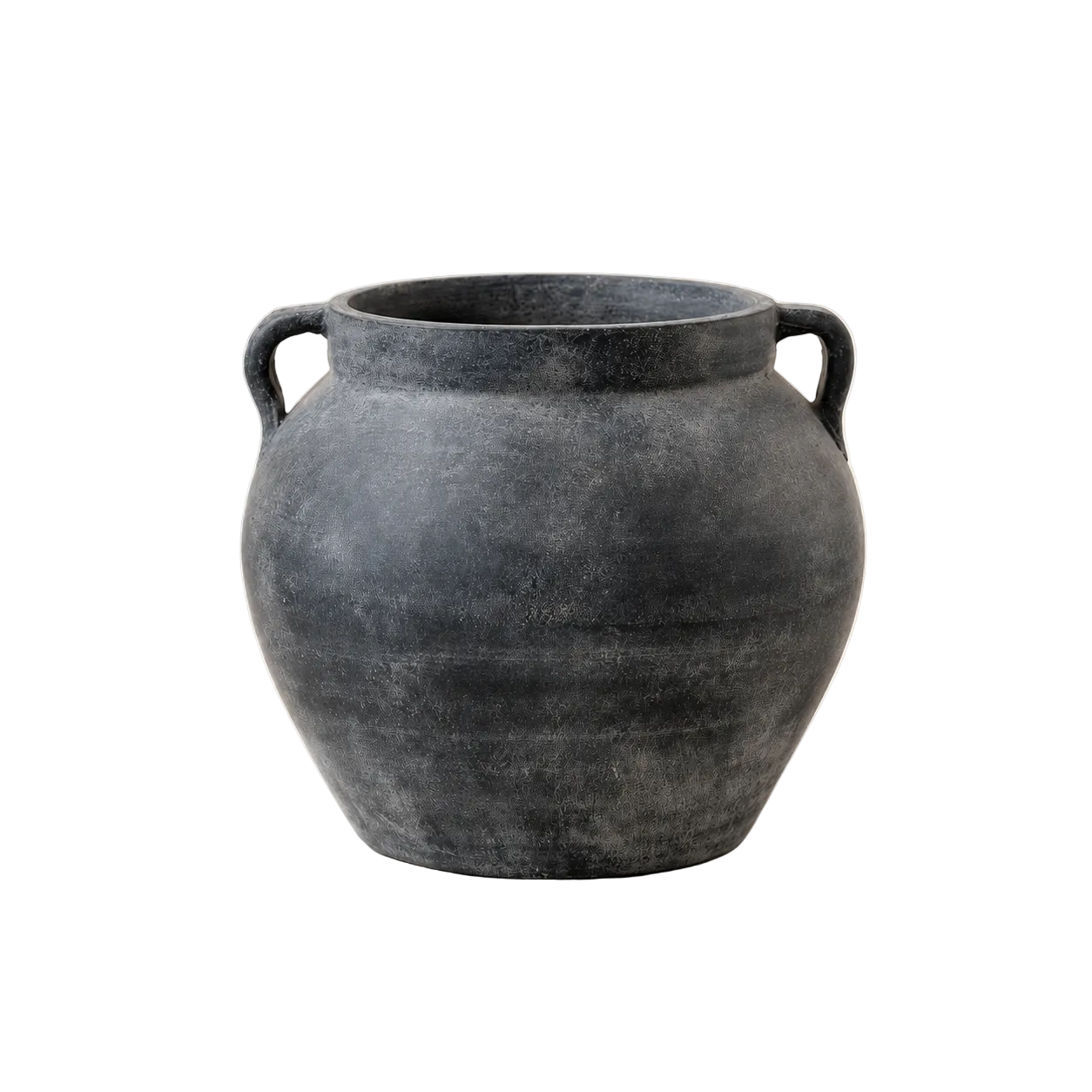 Charcoal Two Handle Vase By Luxe B Co. 