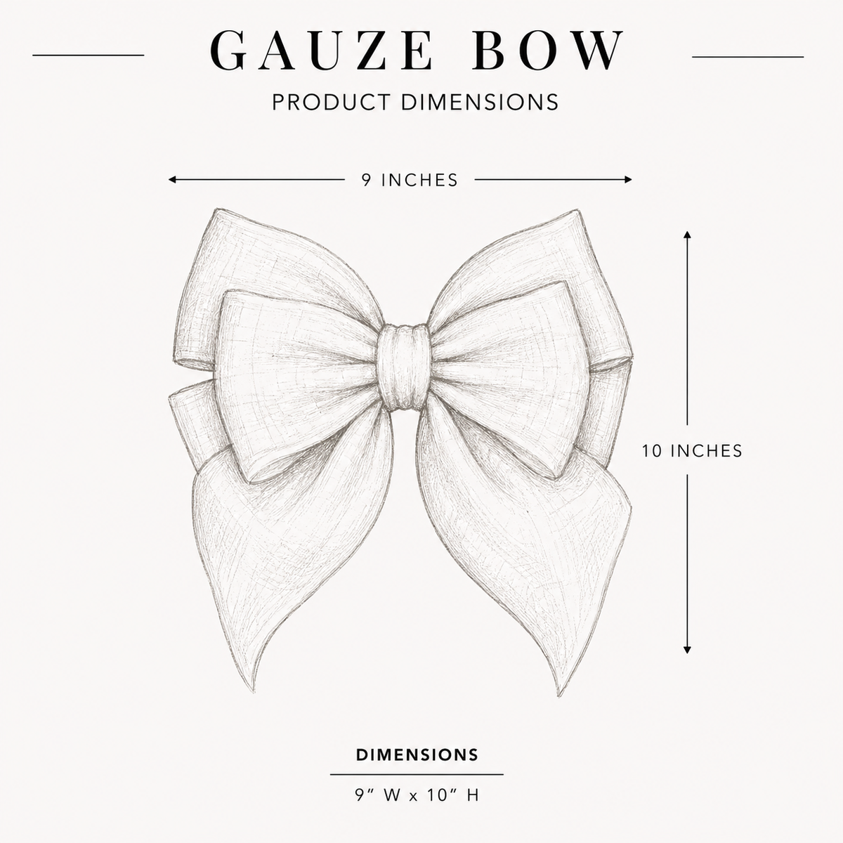 Emerald green gauze bow by Luxe B Co featuring a bold, stylish design perfect for accessorizing or gift wrapping.