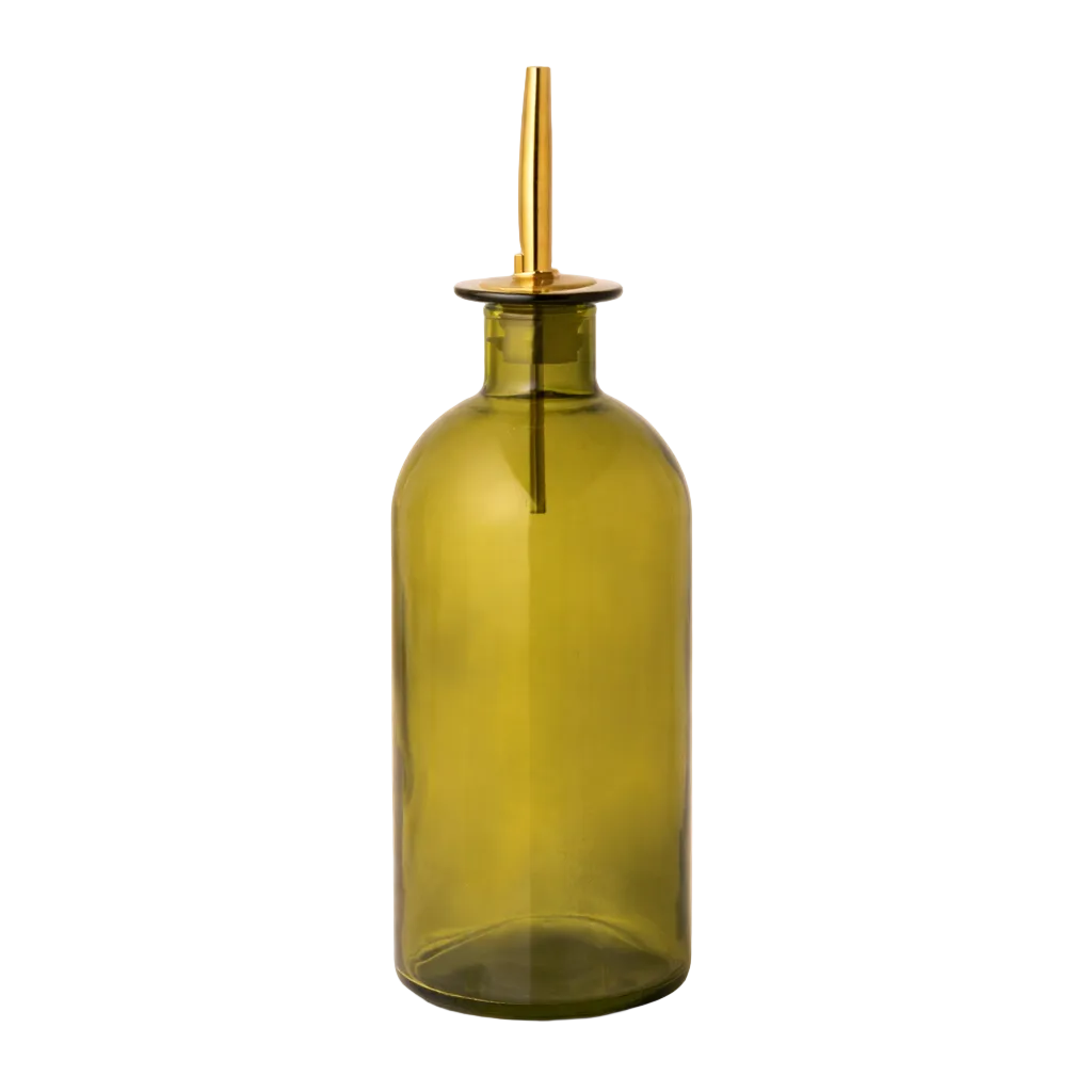 Olive Glass Oil Cruet - Luxe B Co