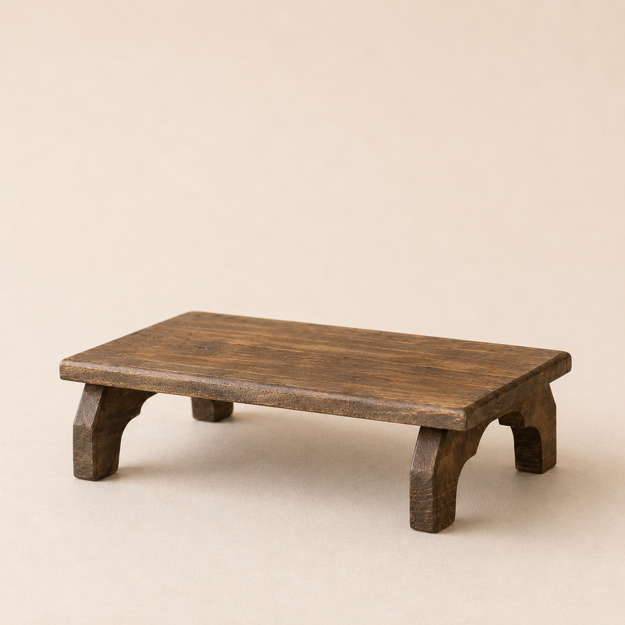 Reclaimed wooden decorative tray by PD HOME, featuring a rustic, natural wood finish with multiple tiers for display or organization.