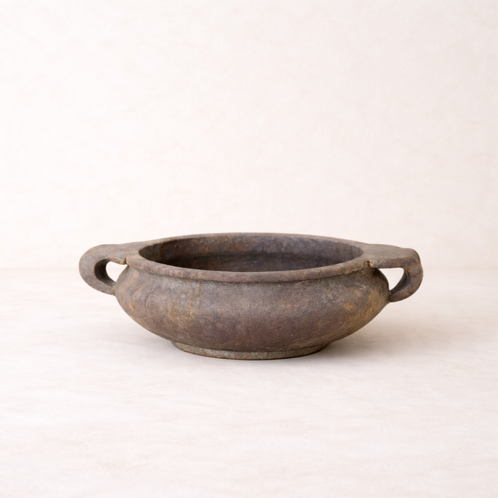 Marble soap dish from Luxe B Co, featuring a smooth soapstone surface with rounded edges for holding soap.