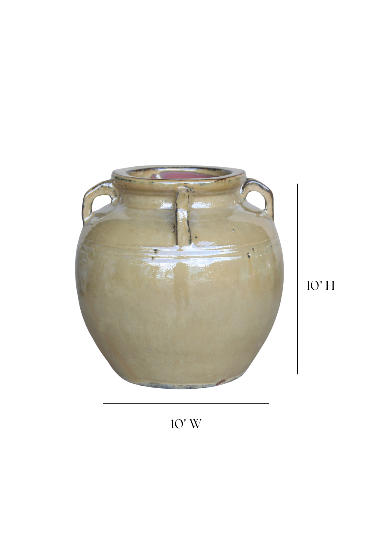 Chevalier Glazed Vase With Handles | By Luxe B Co. 