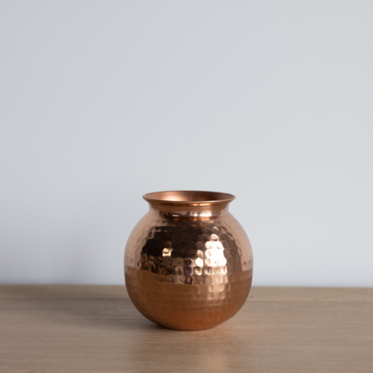 Copper Hammered Flower Vase | By Luxe B Co.