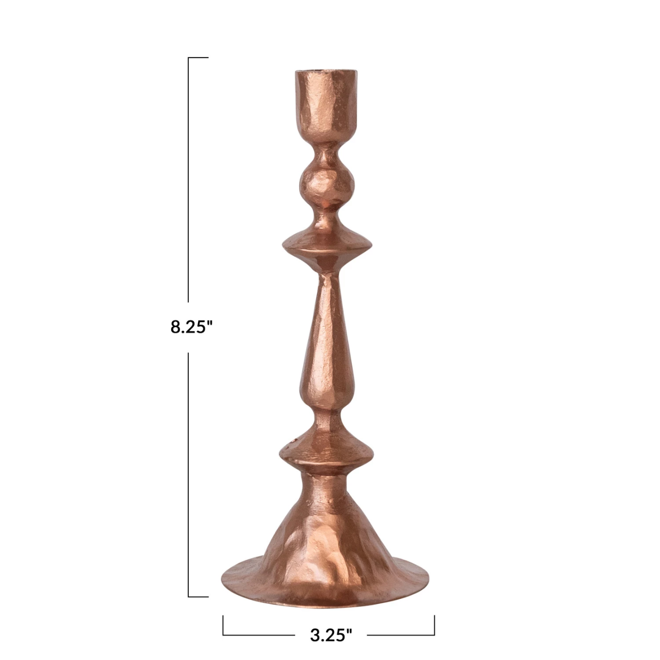 Copper Hand Forged Candle Taper Holder | By Luxe B Co.