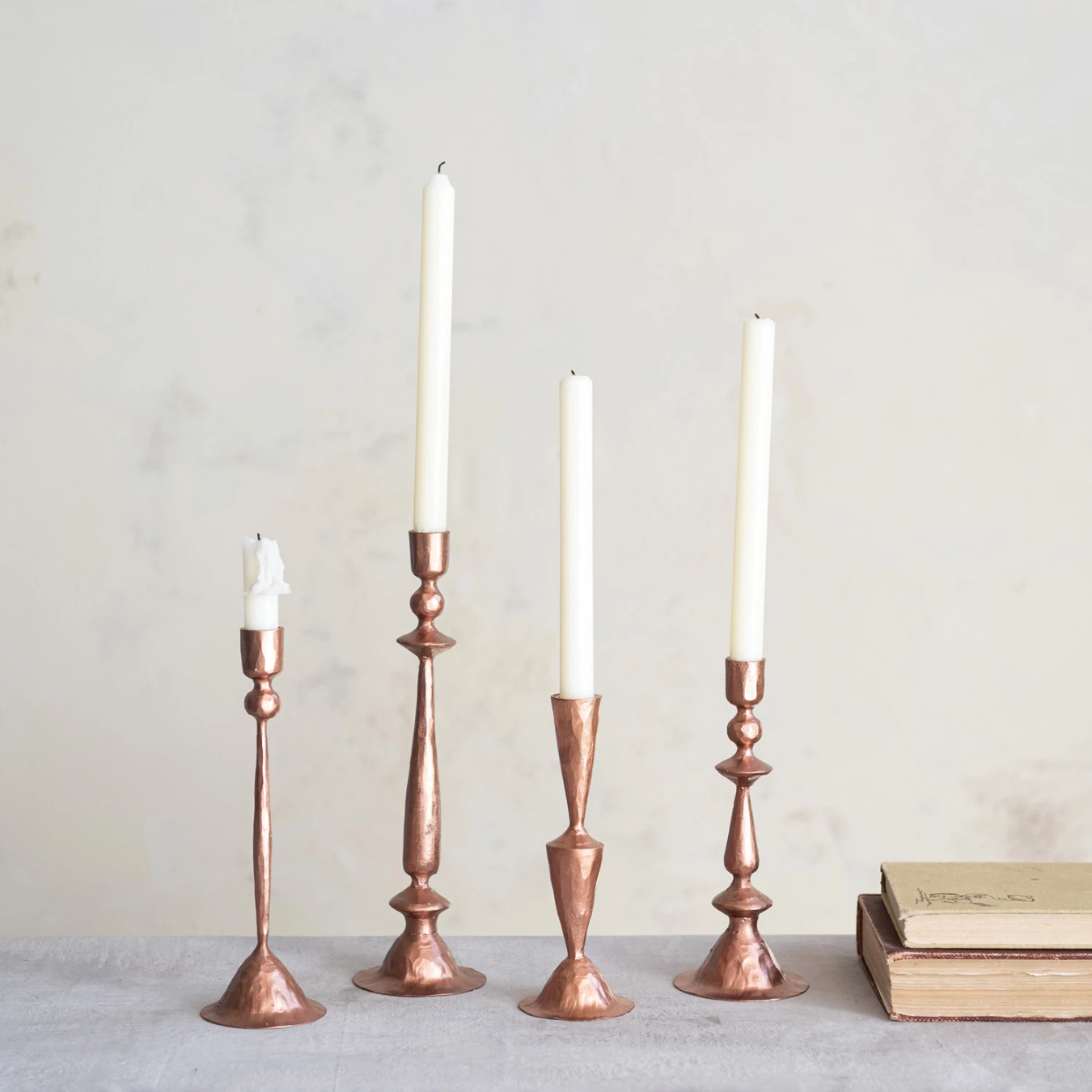 Copper Hand Forged Candle Taper Holder | By Luxe B Co.
