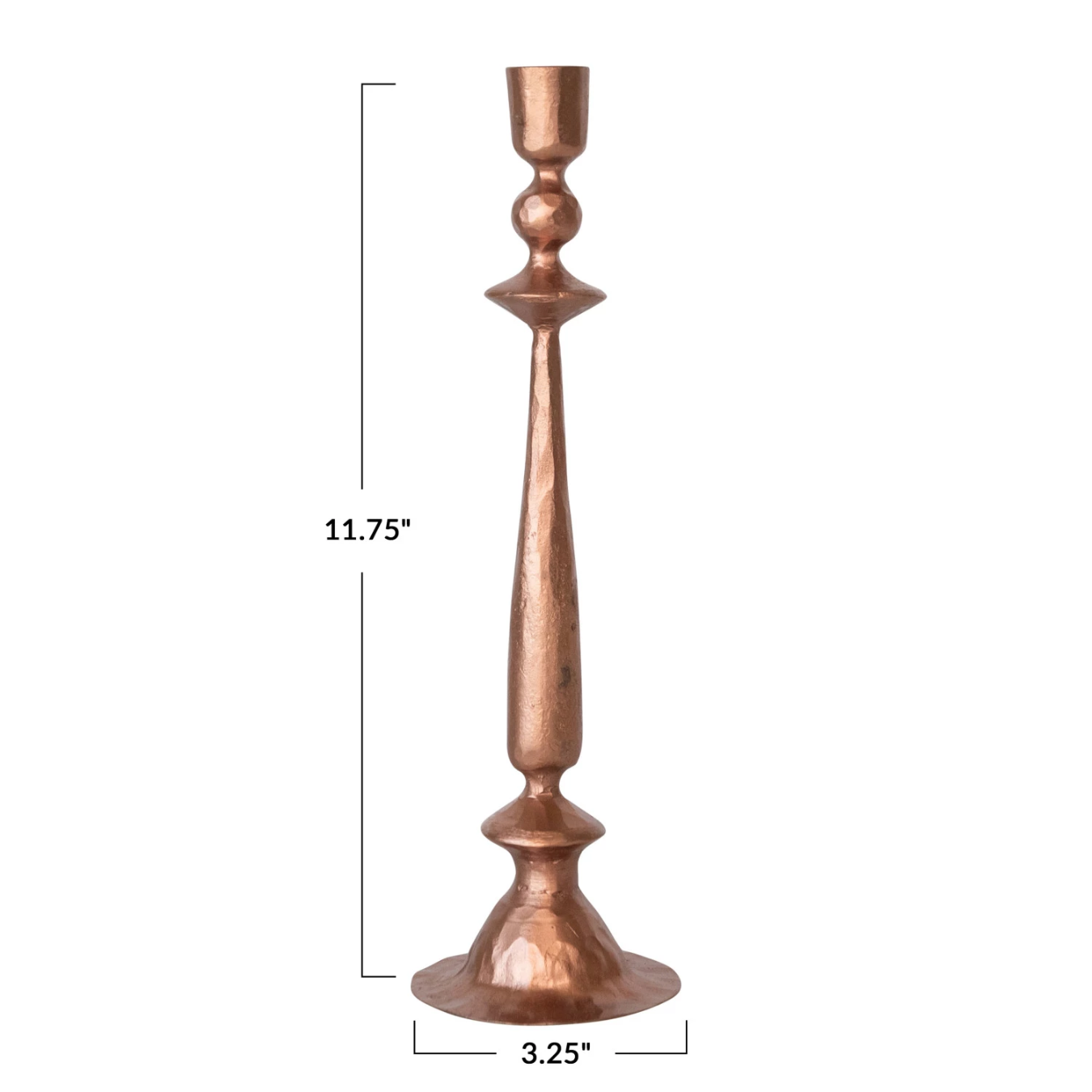 Copper Hand Forged Candle Taper Holder - Luxe B Co