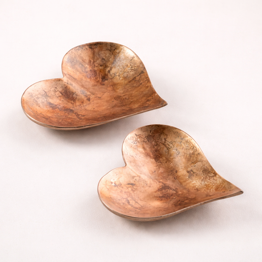 Copper Heart Trinket Dish Set | By Luxe B Co.