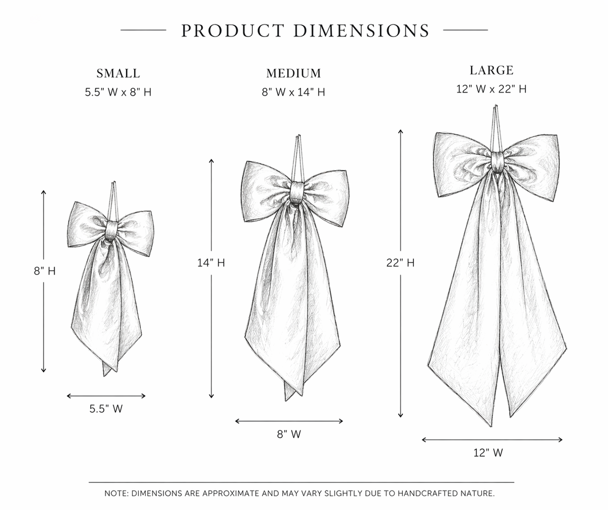 Cream Cotton Fabric Bows By Luxe B Co. 