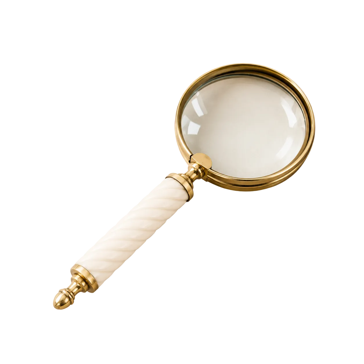 Cream Resin Magnifying Glass By Luxe B Co. 