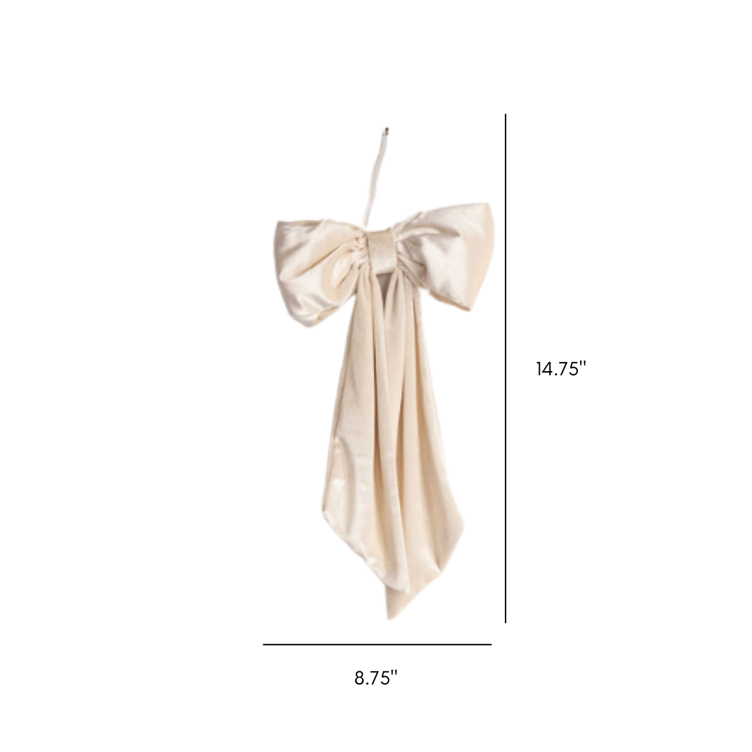 Cream Velvet Bows | By Luxe B Co.