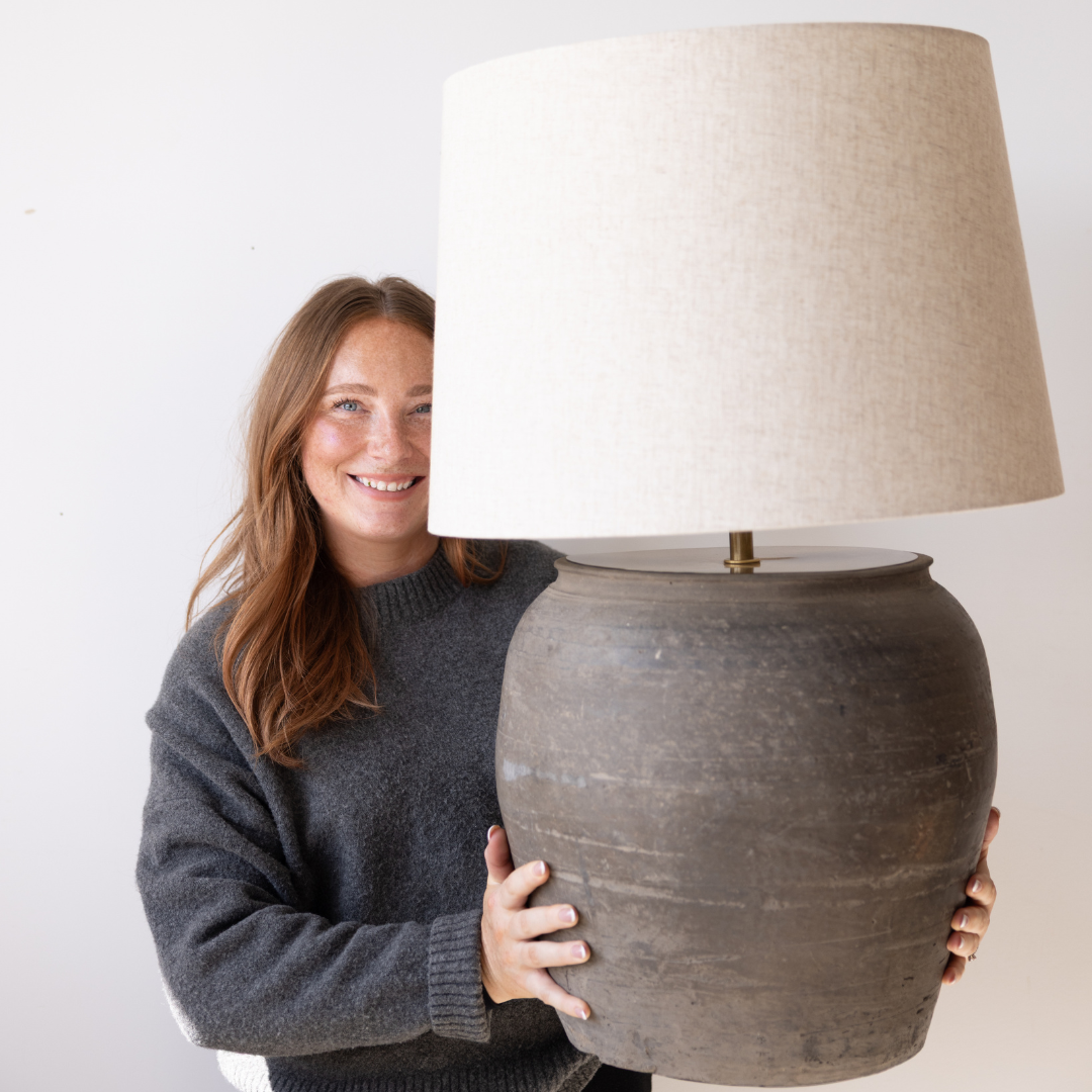 Cunmin Pot Clay Table Lamp | By Luxe B Co. 