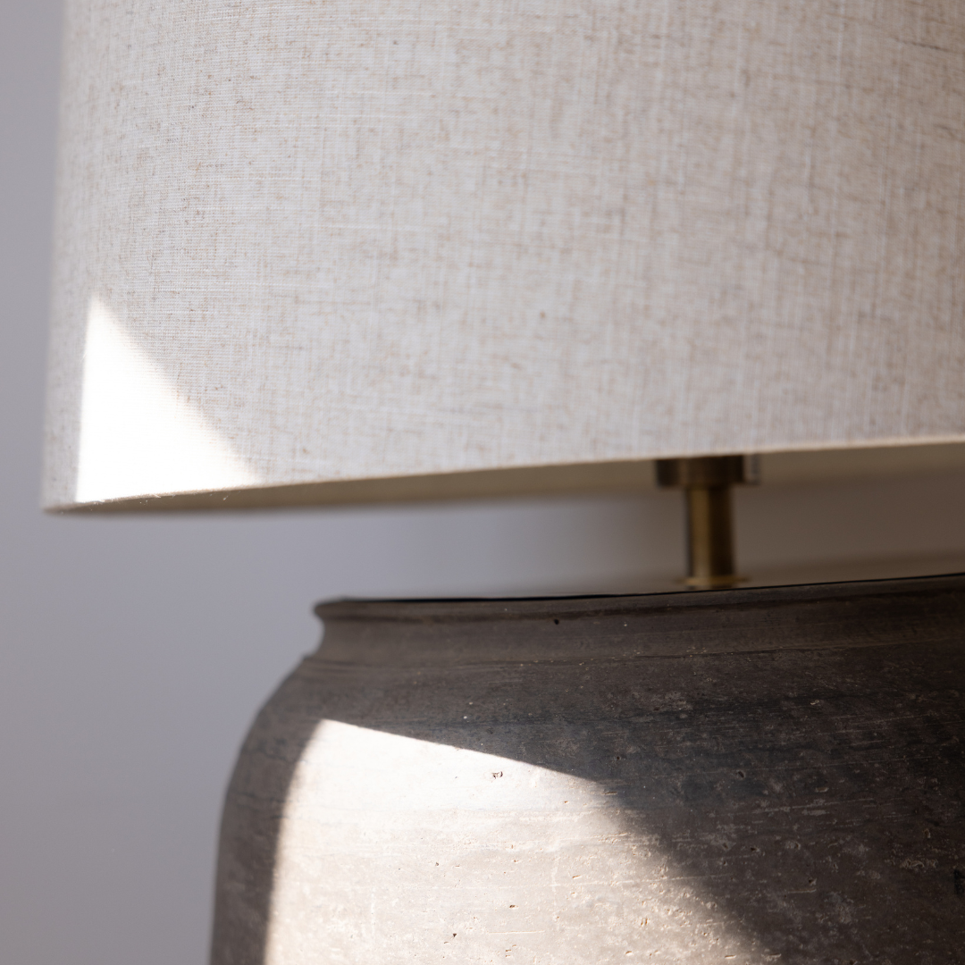Cunmin Pot Clay Table Lamp | By Luxe B Co. 