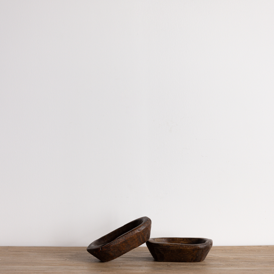 Dark Wooden Mini Dough Bowl | By Luxe B Co. 