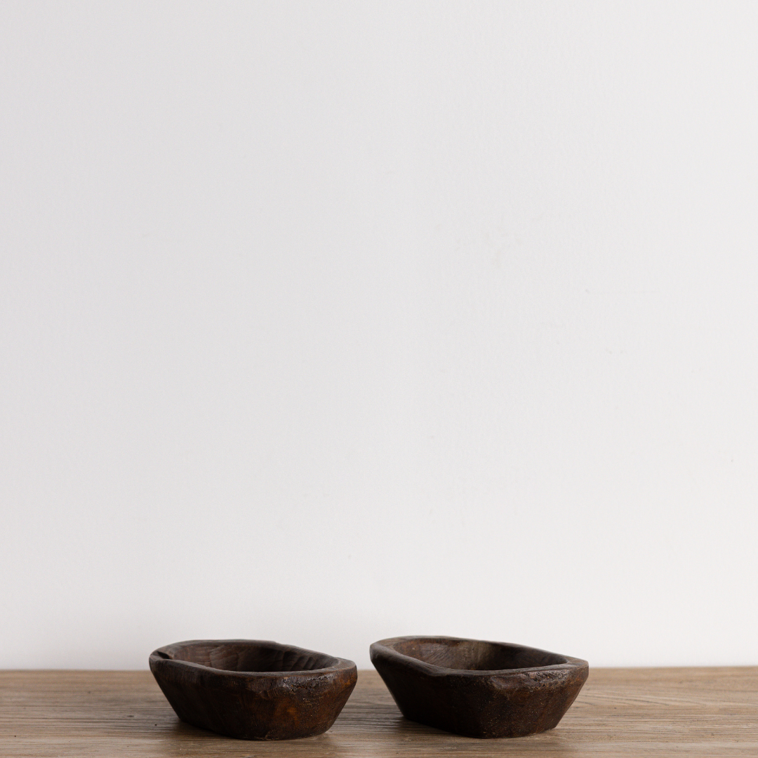 Dark Wooden Mini Dough Bowl | By Luxe B Co. 