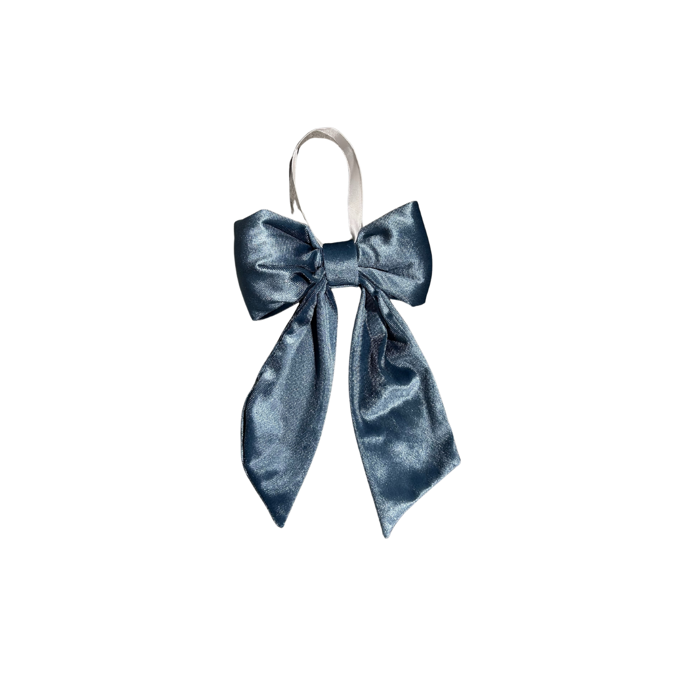 Dusty Blue Velvet Holiday Bows | By Luxe B Co. 