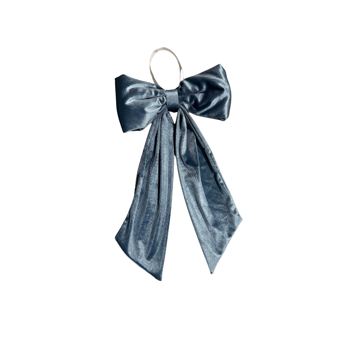 Dusty Blue Velvet Holiday Bows | By Luxe B Co. 