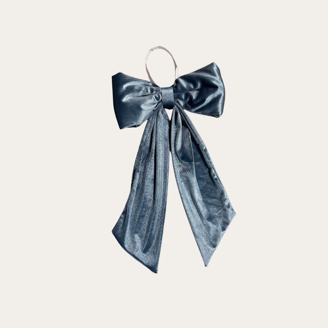 Dusty Blue Velvet Holiday Bows | By Luxe B Co. 