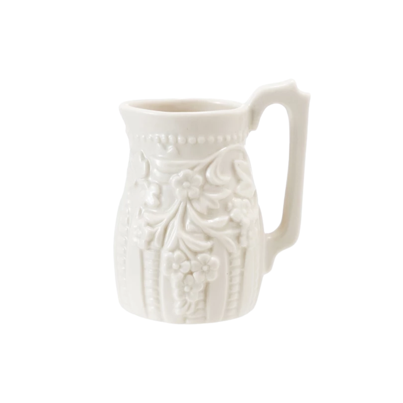 Embossed Stoneware Creamer | By Luxe B Co.