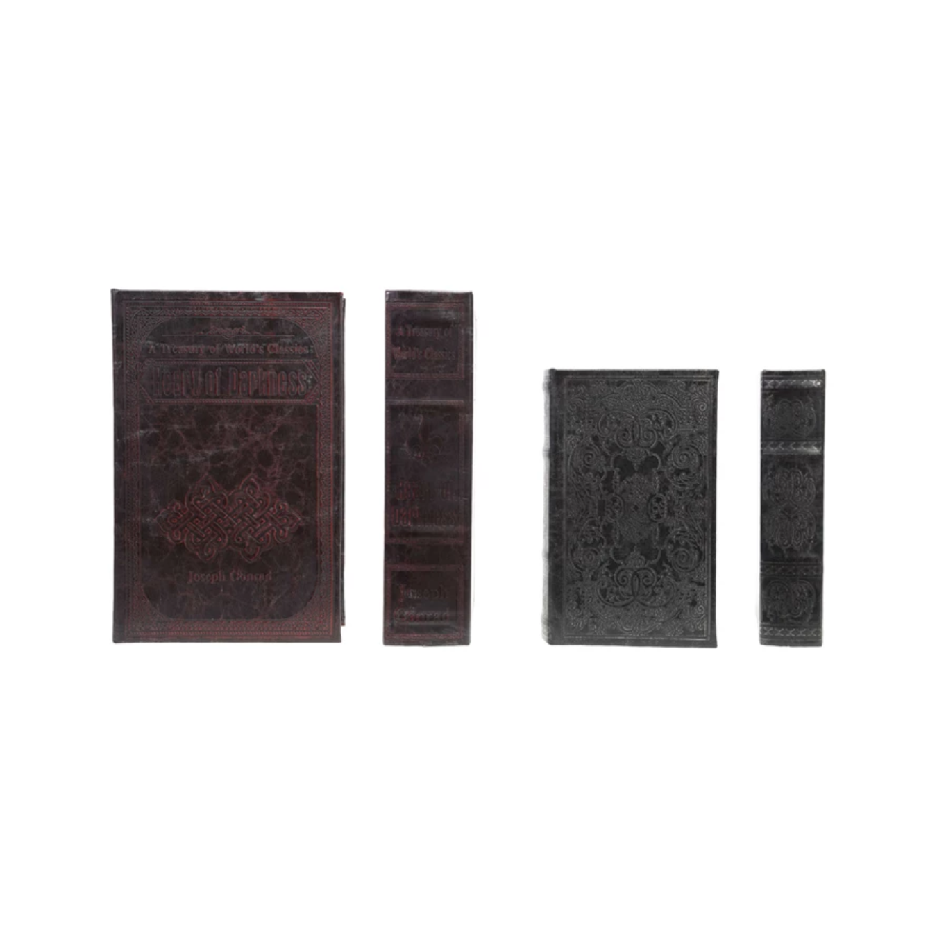 Faux Leather Storage Book Boxes | By Luxe B Co.