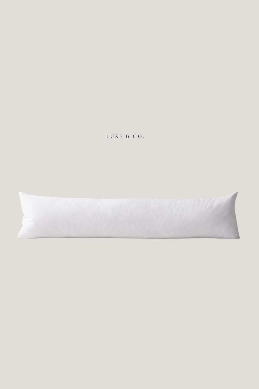 Pillow Insert Premium White Goose Feather Bolster 18" x 44"